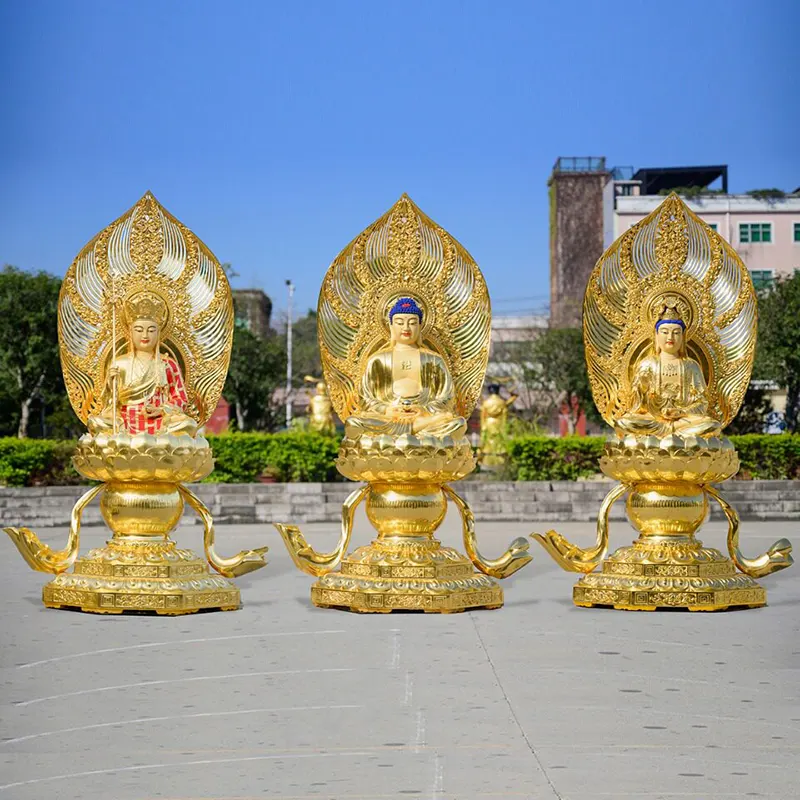 Estatua de Buda de cobre puro taiwanés de 175 cm
