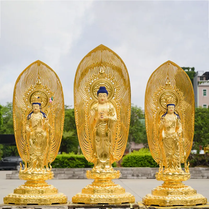 Estatua de Buda Bodhisattva Guanyin de cobre puro de Taiwán de 180CM