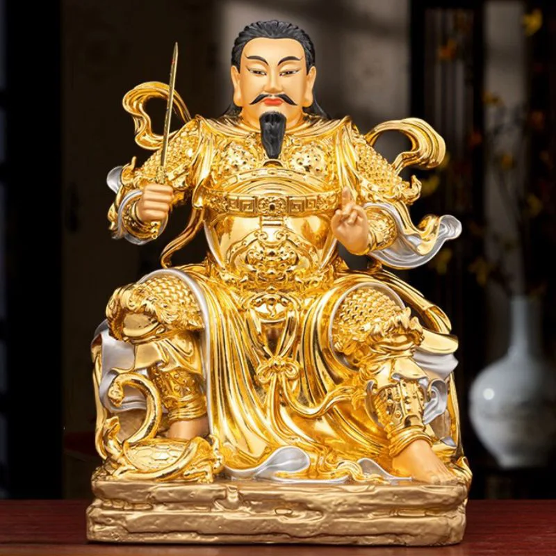Dios taoísta de latón Emperador Zhenwu Xuan Tian Shang Di