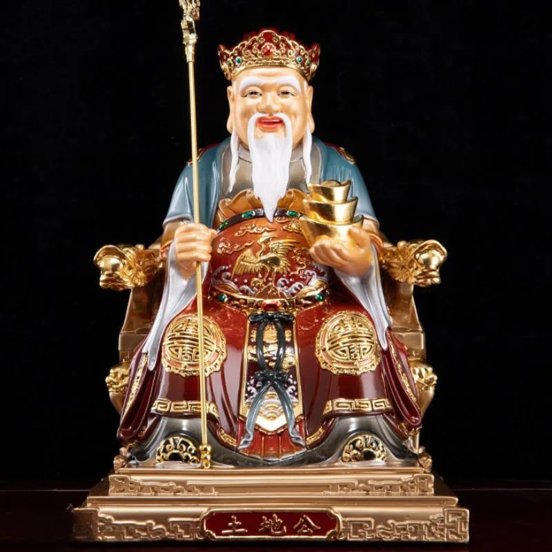 Estatua de Fude Zhengshen del personal imperial de latón refinado