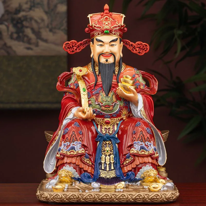 Ruyi Lingote Sentado Bi Gan Latón Dios de la Riqueza