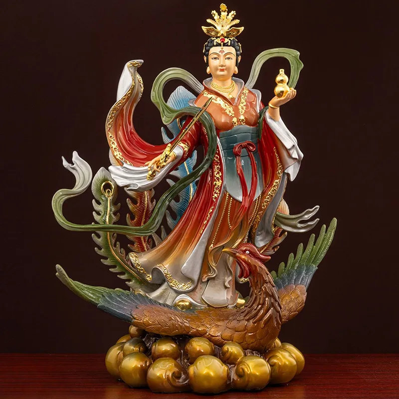 Altar Sagrado Espada Fénix Calabaza Jiutian Estatua Xuannv