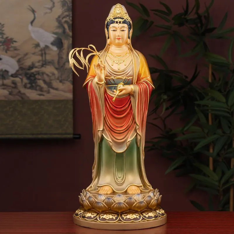 Estatua del Bodhisattva Guanyin del Buda de loto de pie